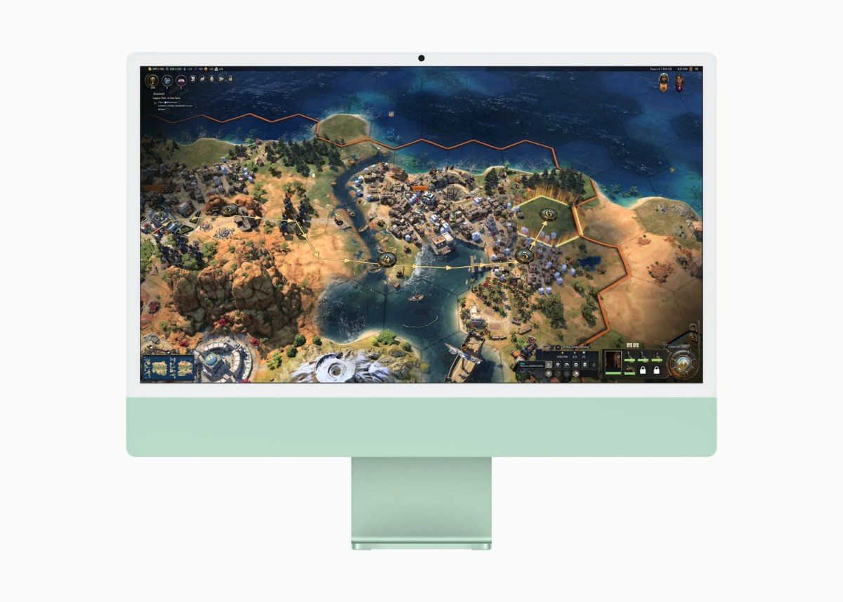 Apple unveiled a new 24-inch iMac with M4 chip and nanoglass | Image 3 Apple unveiled a new 24-inch iMac with M4 chip and nanoglass (apple imac m4 civilization)