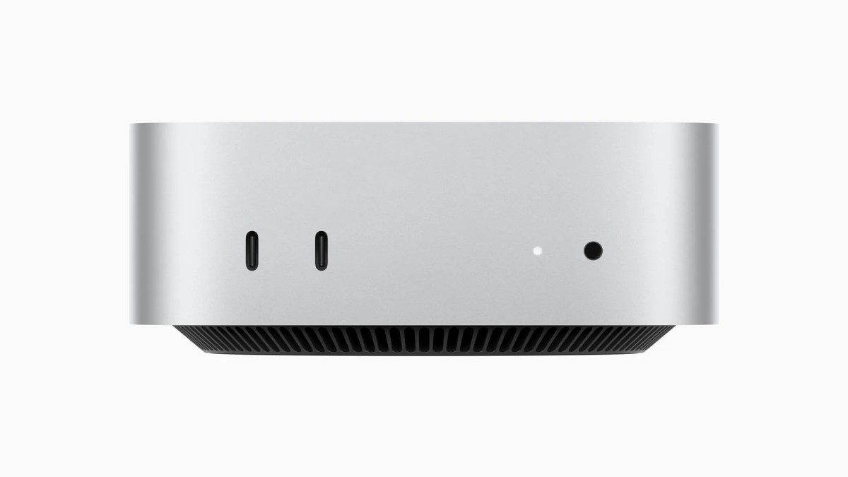 Apple unveiled a new compact Mac Mini with its first redesign since 2010 | Image 1 Apple unveiled a new compact Mac Mini with its first redesign since 2010 (apple mac mini front facing)