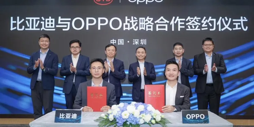 Oppo announced a collaboration with BYD on electric vehicles and AI