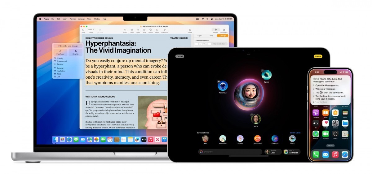 Apple Intelligence | Image 1 release date announced Apple Intelligence (gsmarena 001 7) release date announced