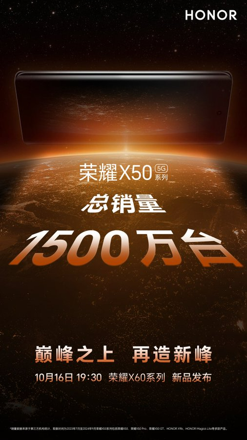 Honor X60 series prepares to launch October 16 | Image 2 Honor X60 series prepares to launch October 16 (honor x60 series teaser 1)