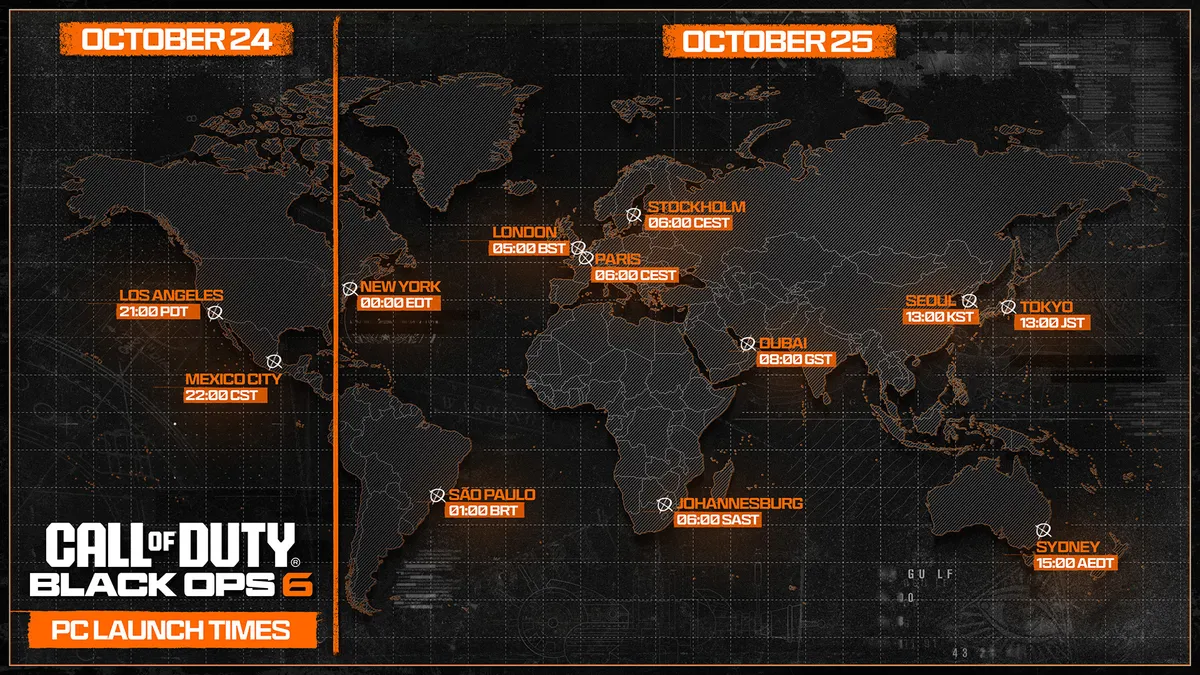 Call of Duty: Black Ops 6 - release time on PC, PlayStation and Xbox | Image 1 Call of Duty: Black Ops 6 - release time on PC, PlayStation and Xbox (qopv29kczu4ffsqt9gcccd 1200 80.jpg)