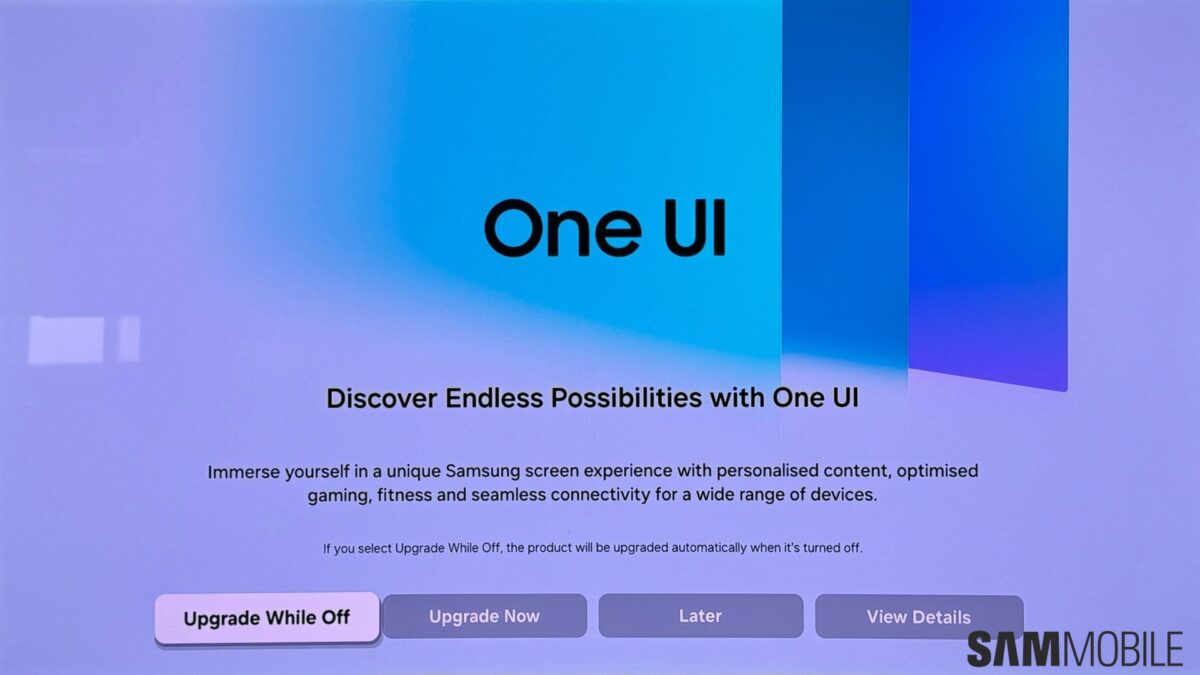 Samsung has started rolling out One UI update for its TVs | Image 1 Samsung has started rolling out One UI update for its TVs (samsung tv s90c one ui tizen 8.0 update 1 1200x675 1)