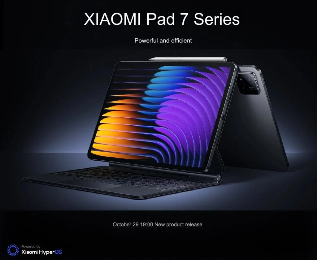 The Xiaomi Pad 7 and Smart Band 9 Pro will be released on October 29 | Image 1 Xiaomi Pad 7 Series