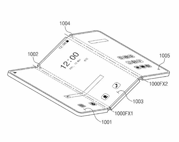 Samsung patent for triple screen folding mechanism discovered | Image 1 Samsung patent for triple screen folding mechanism discovered (1 16)