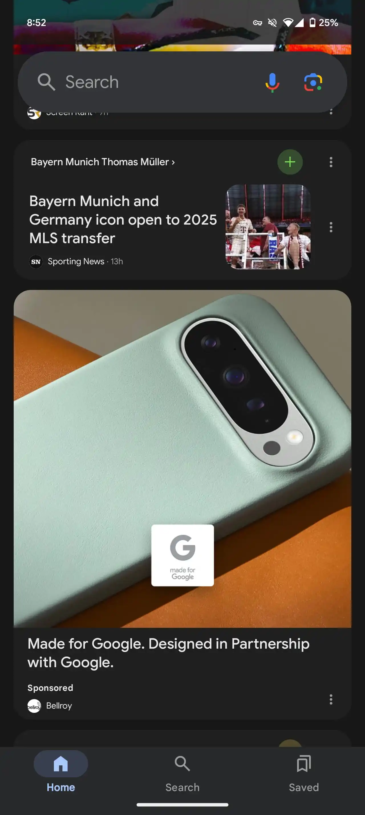 Google Discover tests new Material 3 style card design | Image 6 Google Discover tests new Material 3 style card design (google discover material 3 redesign 2.jpg)