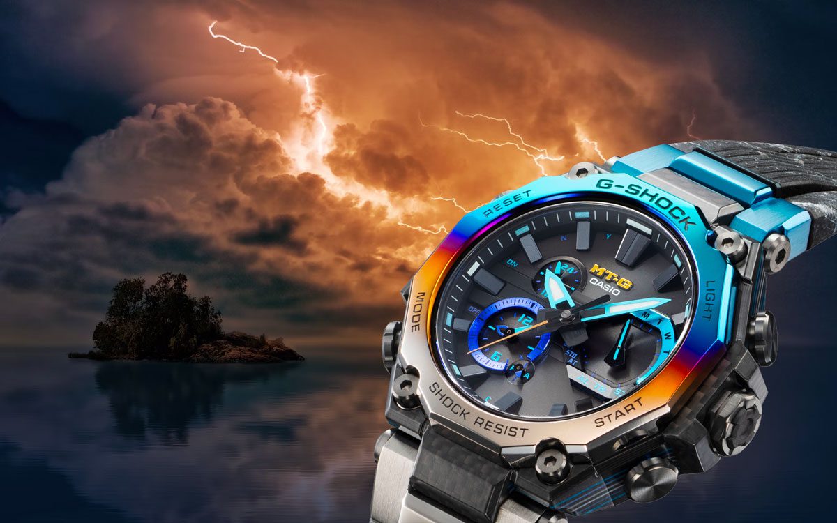 A limited edition Casio G-SHOCK Carbon-Metal watch with a “Storm Chaser” aesthetic has been released