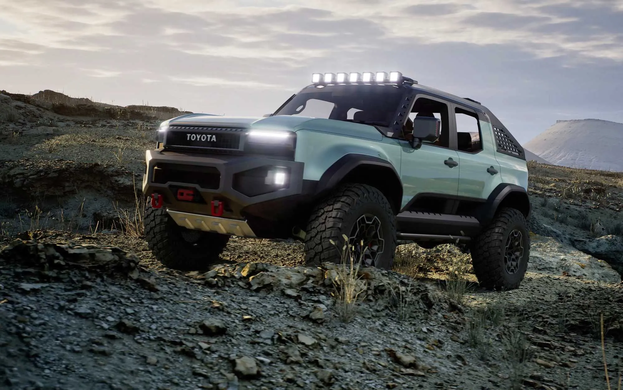 Toyota unveiled the ROX concept: an open and brutal Land Cruiser