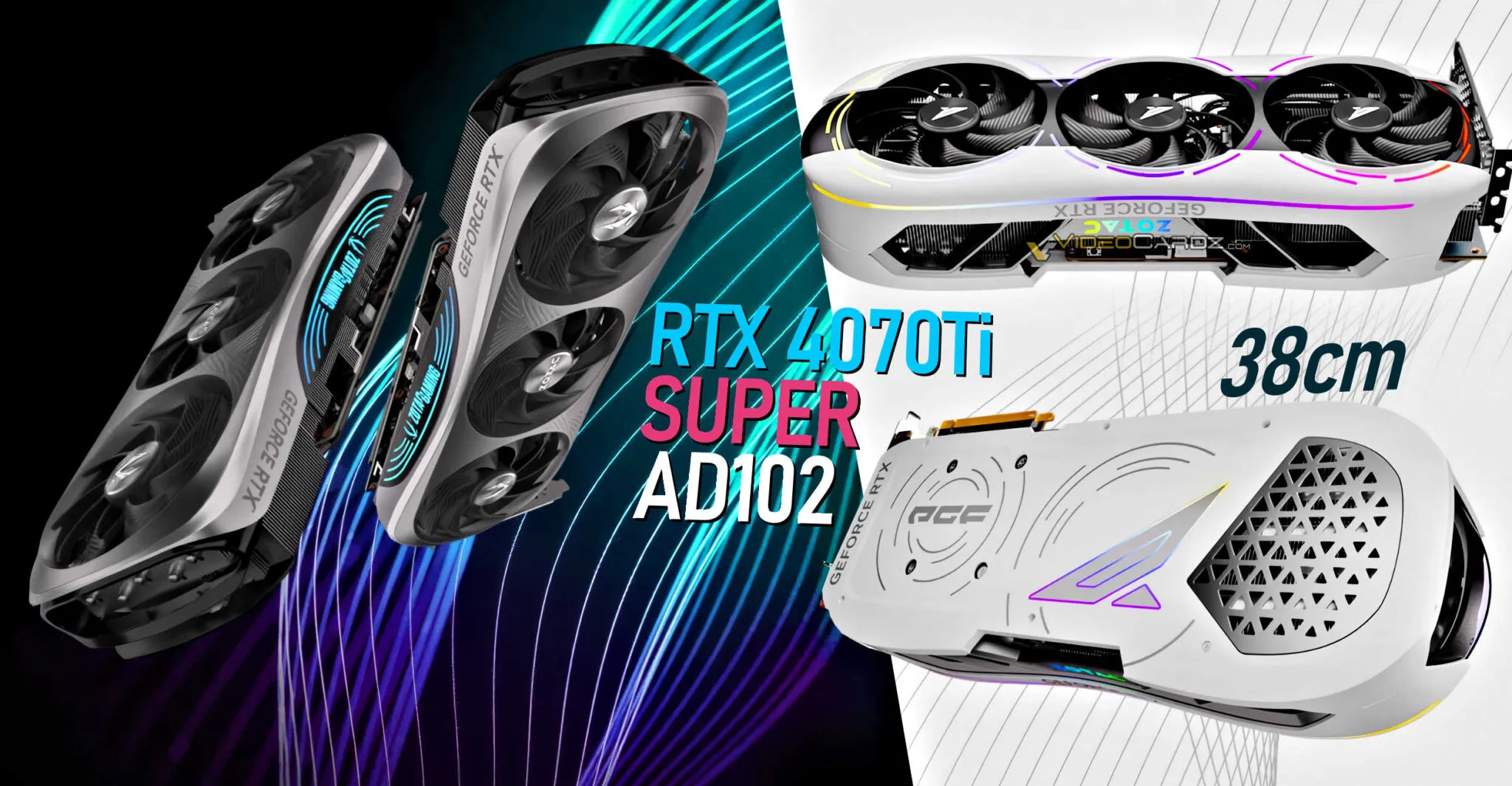 ZOTAC launches 38-cm GeForce RTX 4070 Ti SUPER graphics card with AD102 GPU