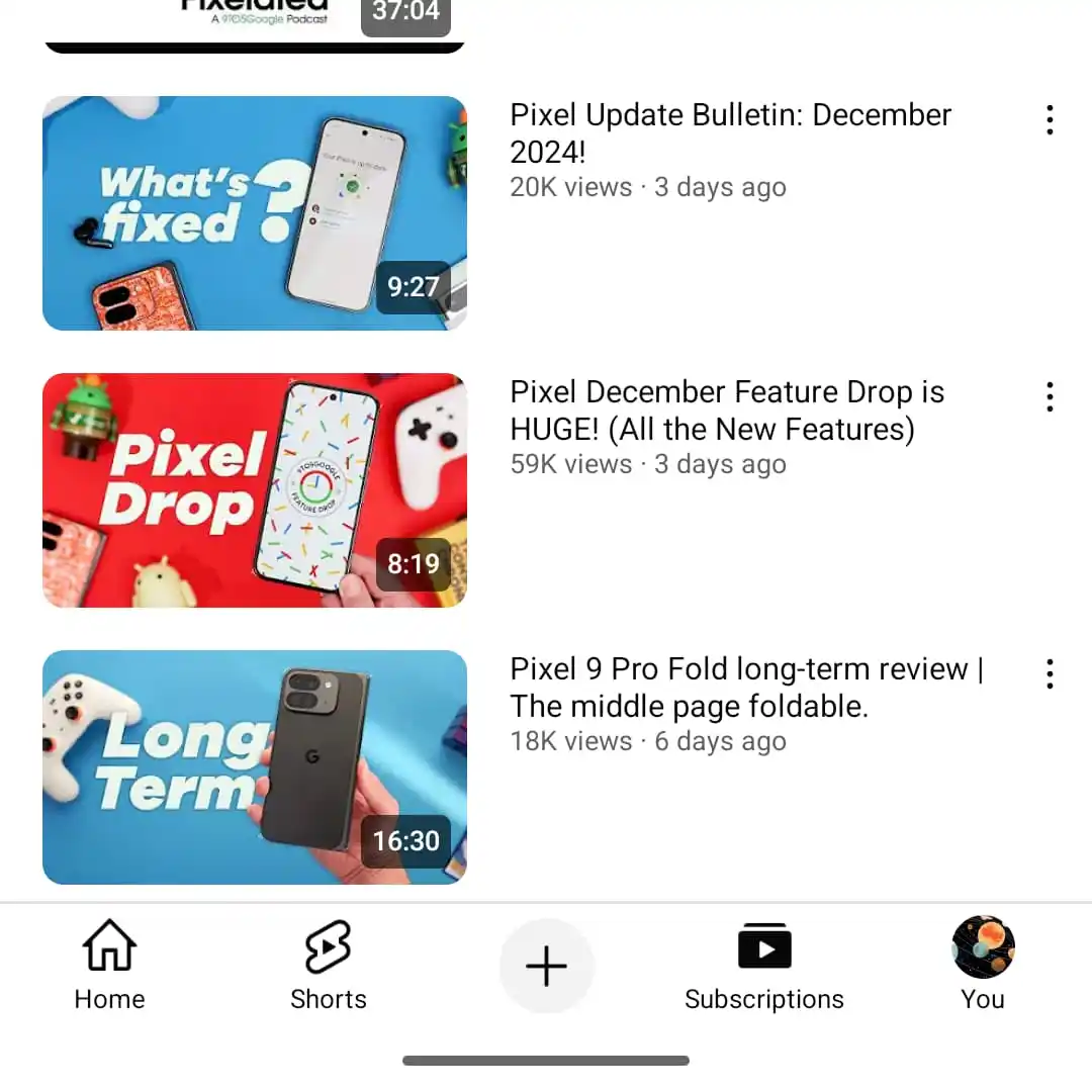 YouTube updated mobile app interface: transparent bottom bar and other changes | Image 3 YouTube updated mobile app interface: transparent bottom bar and other changes (old youtube translucent bottom bar 2)
