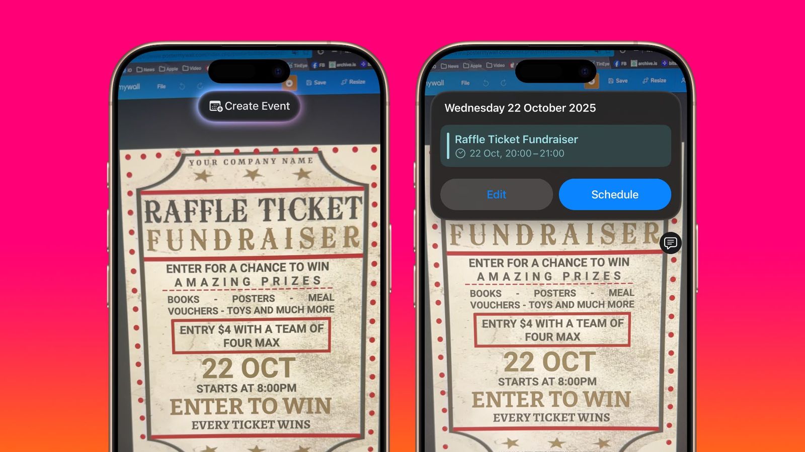 iOS 18.3: New Visual Intelligence features on iPhone 16 | Image 3 iOS 18.3: New Visual Intelligence features on iPhone 16 (create event visual intelligence)