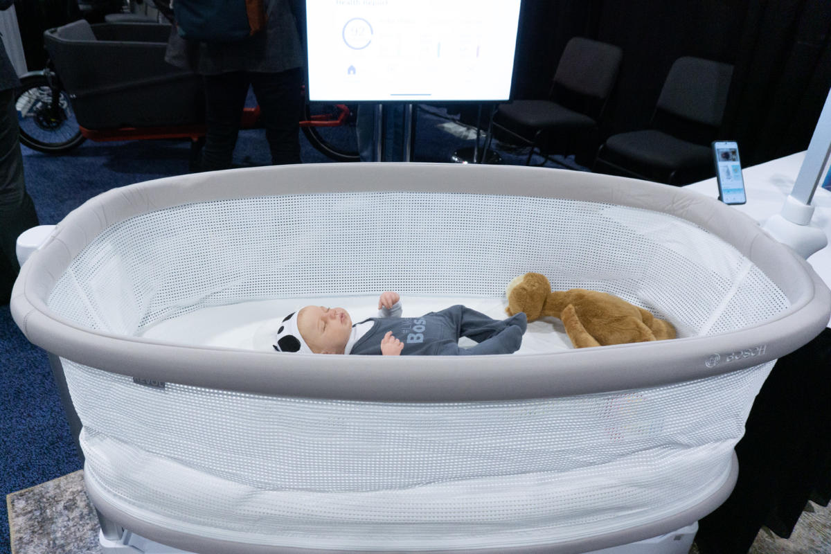 CES 2025: Bosch shows cradle with baby health monitoring functions CES 2025: Bosch shows cradle with baby health monitoring functions