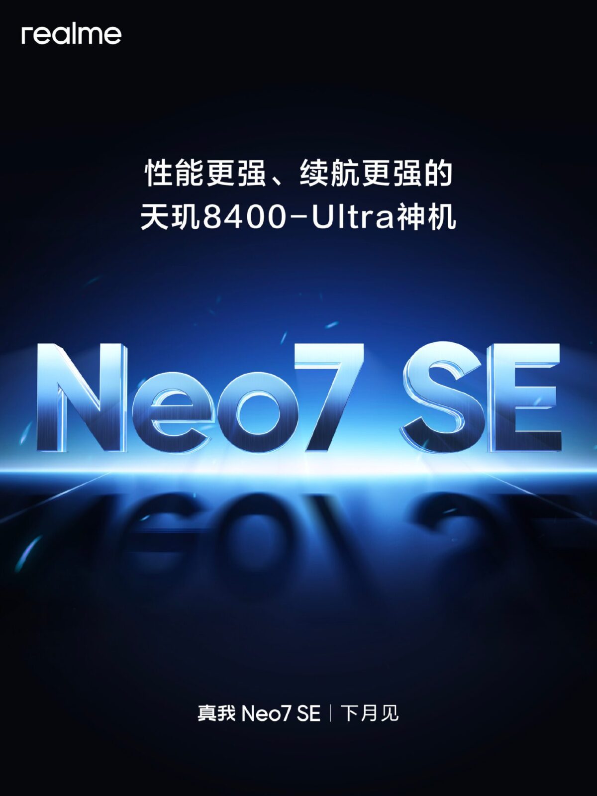 Realme prepares to launch the Neo 7 SE smartphone with Dimensity 8400-Ultra | Image 1 chip Realme Neo 7 SE