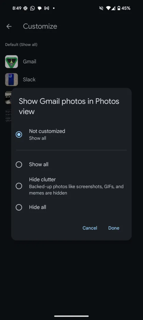 Google Photos gets an update to filter content from third-party apps | Image 3 Google Photos gets an update to filter content from third-party apps (3)