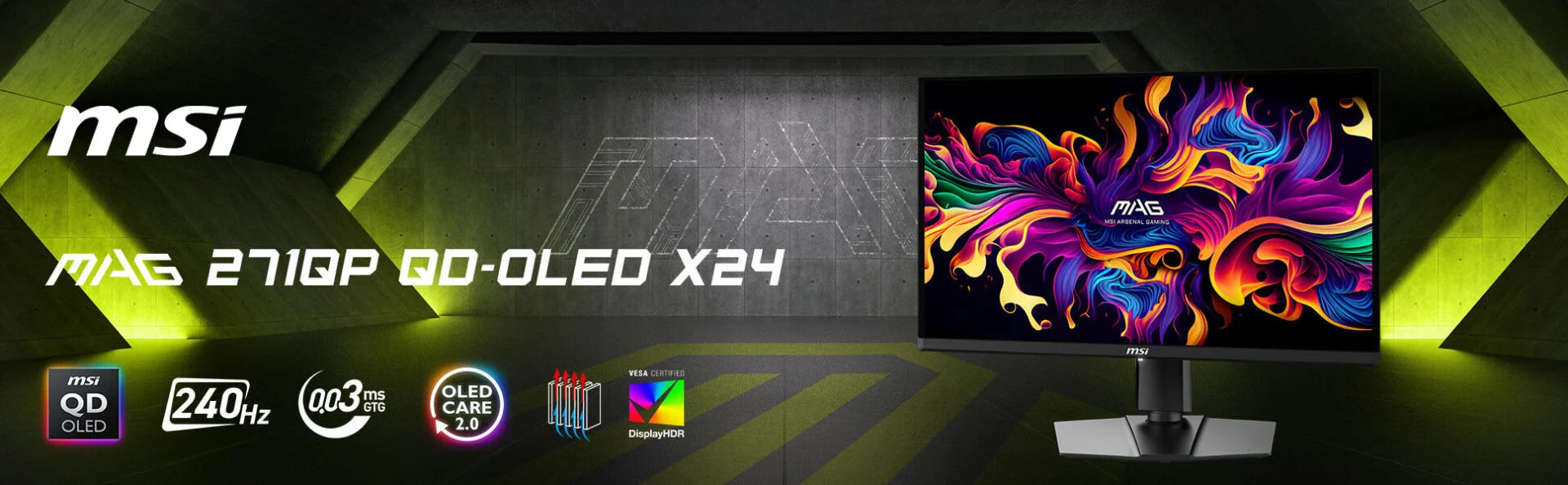 MSI unveiled the 26.5-inch MAG 271QPX X24 QD-OLED monitor | Image 1 MSI MAG 271QPX X24