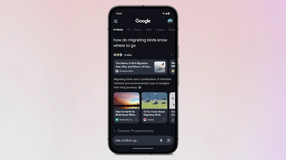 Google is adding AI Mode to its search engine