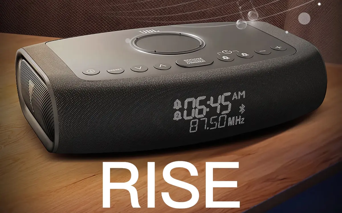 JBL launched Rise, an alarm clock and Bluetooth speaker with FM radio and wireless charging JBL launched Rise, an alarm clock and Bluetooth speaker with FM radio and wireless charging