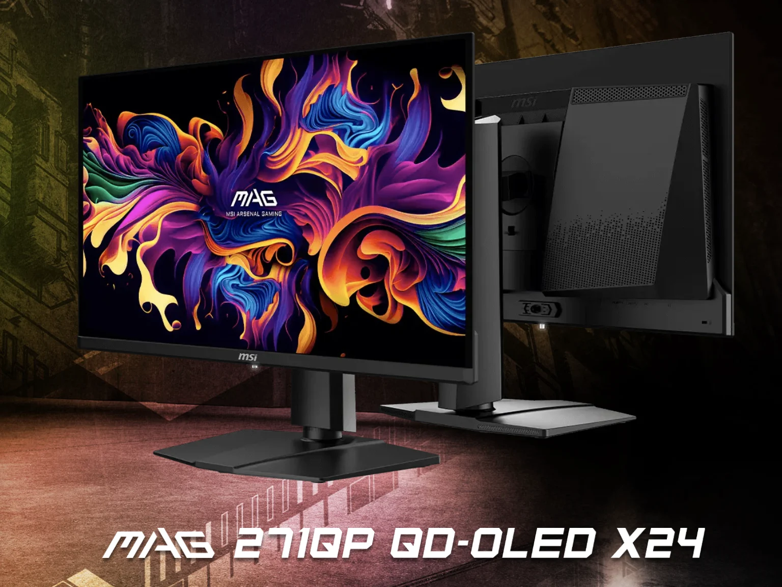 MSI unveiled the 26.5-inch MAG 271QPX X24 QD-OLED monitor MSI unveiled the 26.5-inch MAG 271QPX X24 QD-OLED monitor