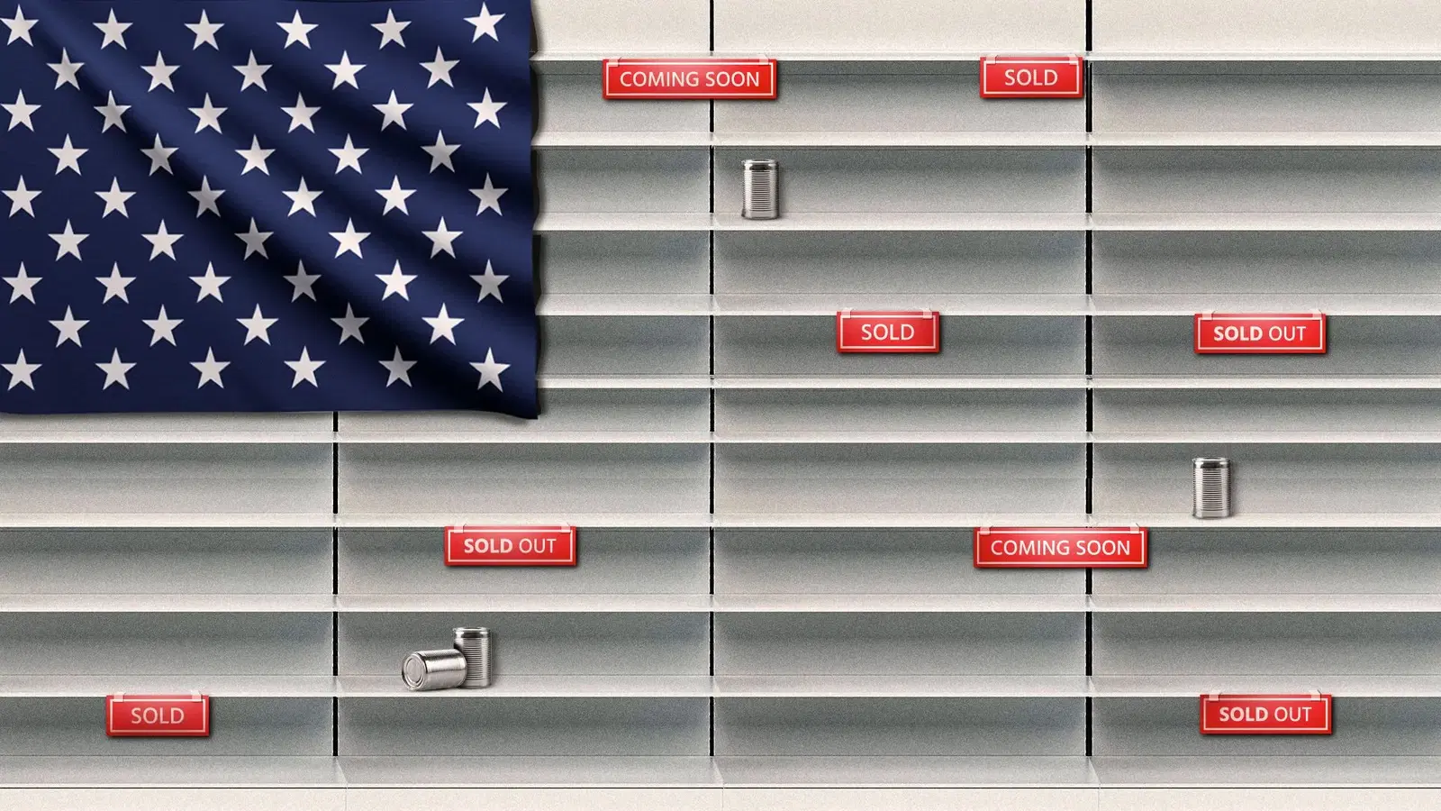 Trump softened rhetoric on tariffs amid threat of empty shelves and collapsing markets