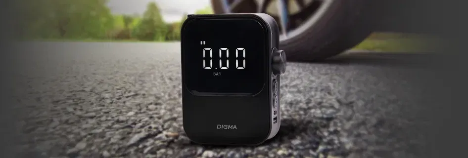 Digma introduced the QBK-120 car compressor with a battery Digma introduced the QBK-120 car compressor with a battery