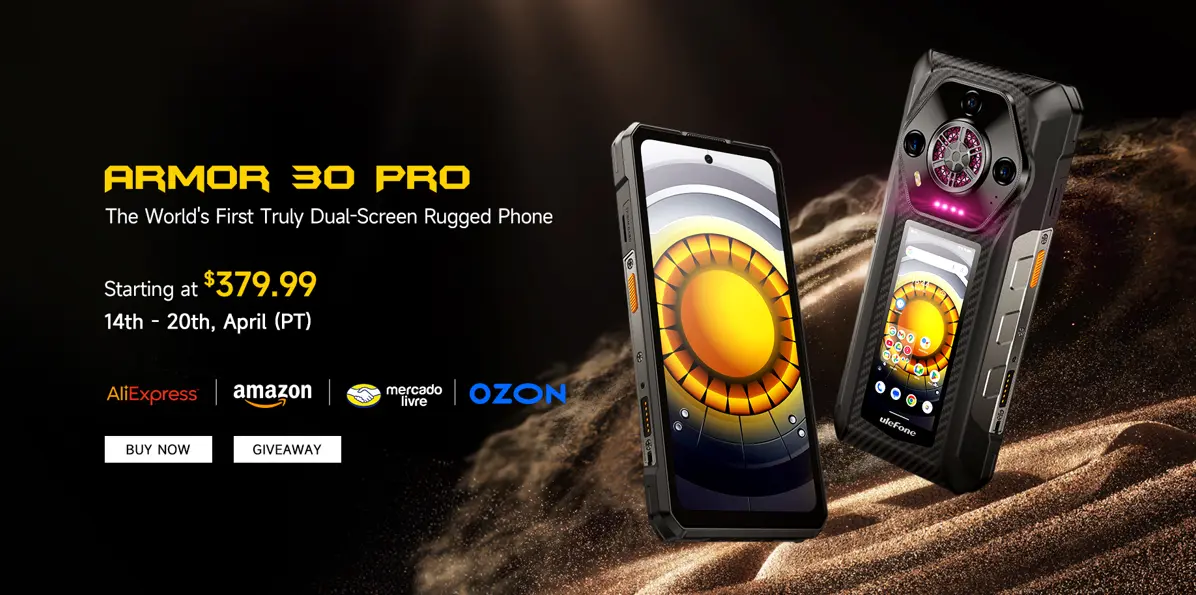 World's first dual-screen rugged smartphone - Ulefone Armor 30 Pro releases April 14 | Image 1 World's first dual-screen rugged smartphone - Ulefone Armor 30 Pro releases April 14 (Image 15)