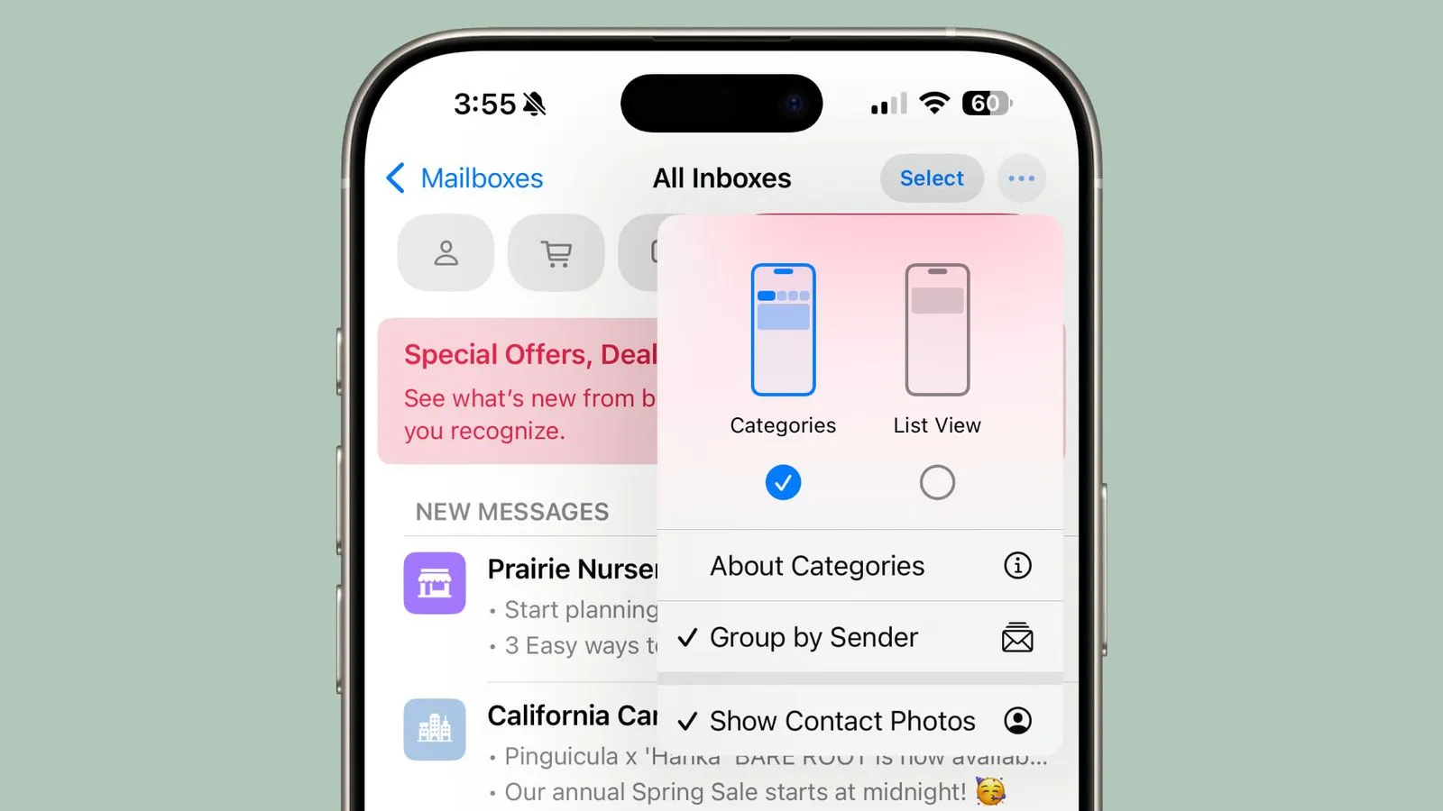 iOS 18.5: what's new in the first beta update | Image 1 iOS 18.5: what's new in the first beta update (mail categories ios 18 5)