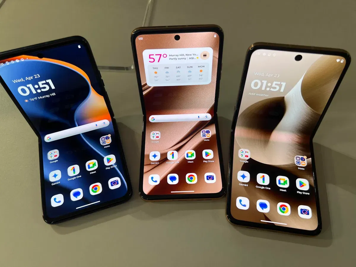 Three new Razr: Motorola’s updated foldable smartphones for 2025