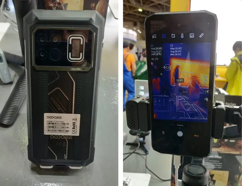DOOGEE Fire 6 Max Protected Smartphone with Integrated Thermal Imager