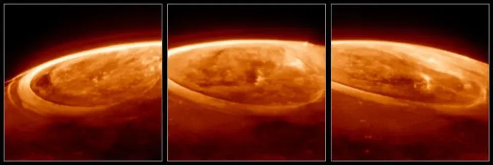 The James Webb telescope has revealed spectacular auroras on Jupiteraaa