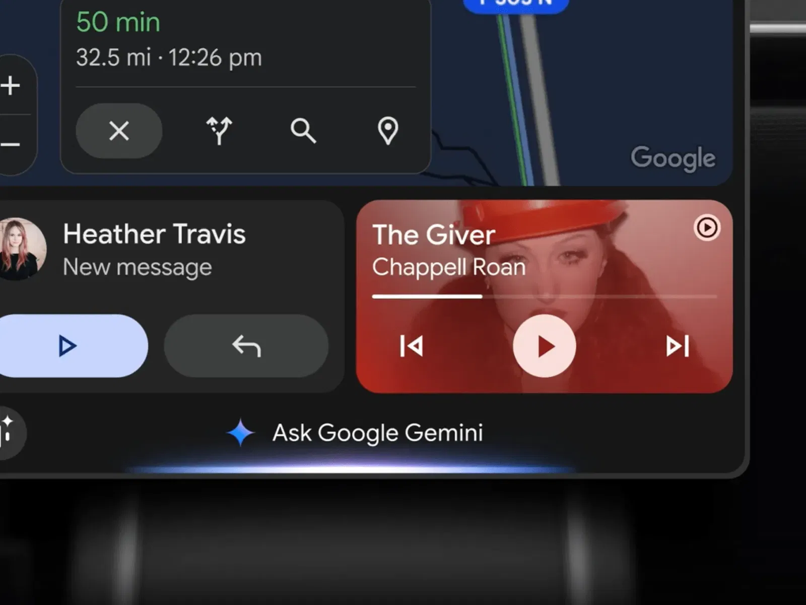 Gemini AI will appear in Android Auto and learn how to drive a car Gemini AI will appear in Android Auto and learn how to drive a car
