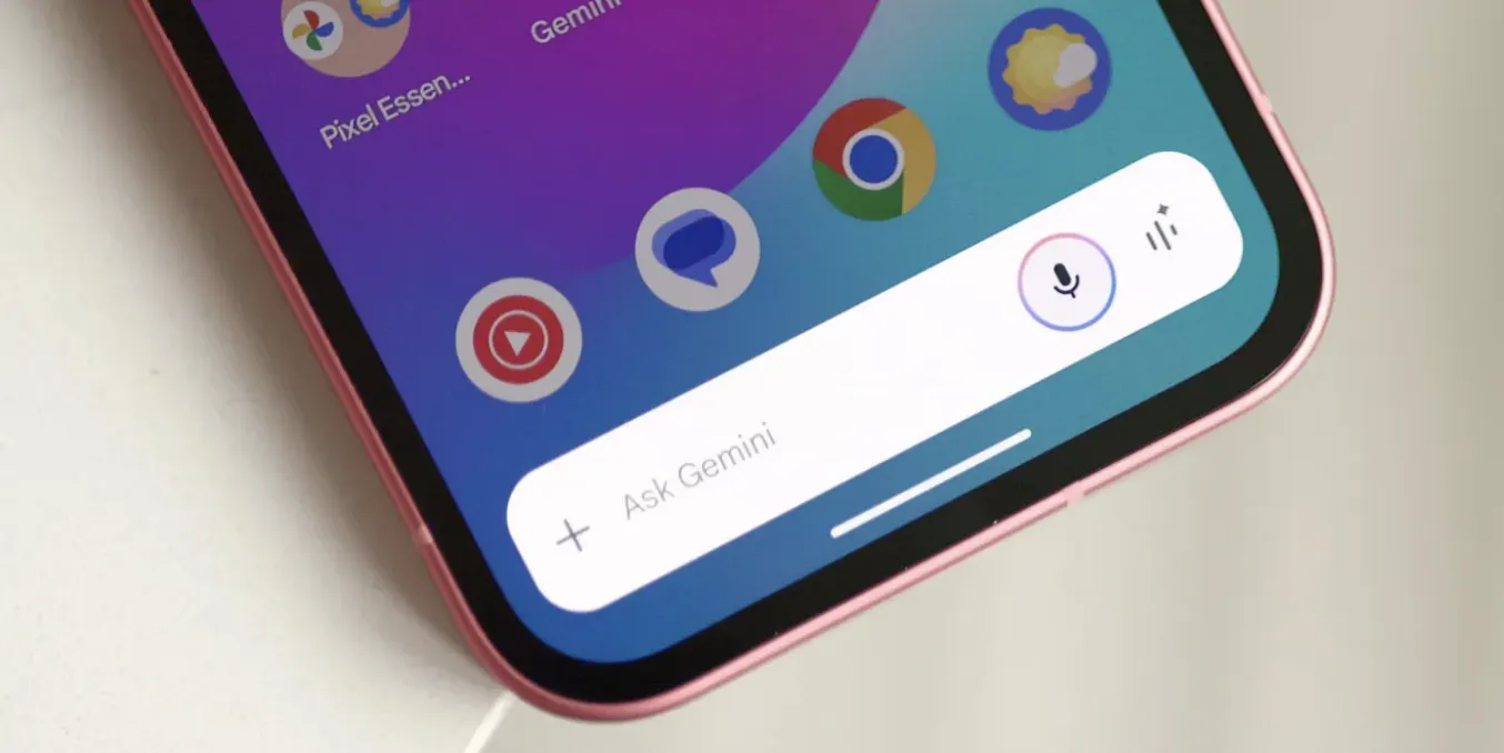 The Gemini app has updated the query bar on Android and iOS