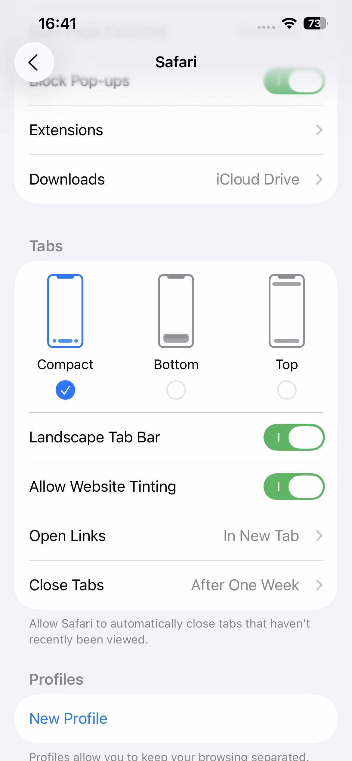 Safari in iOS 26 gets three tab bar layout options 4 img 5991 1