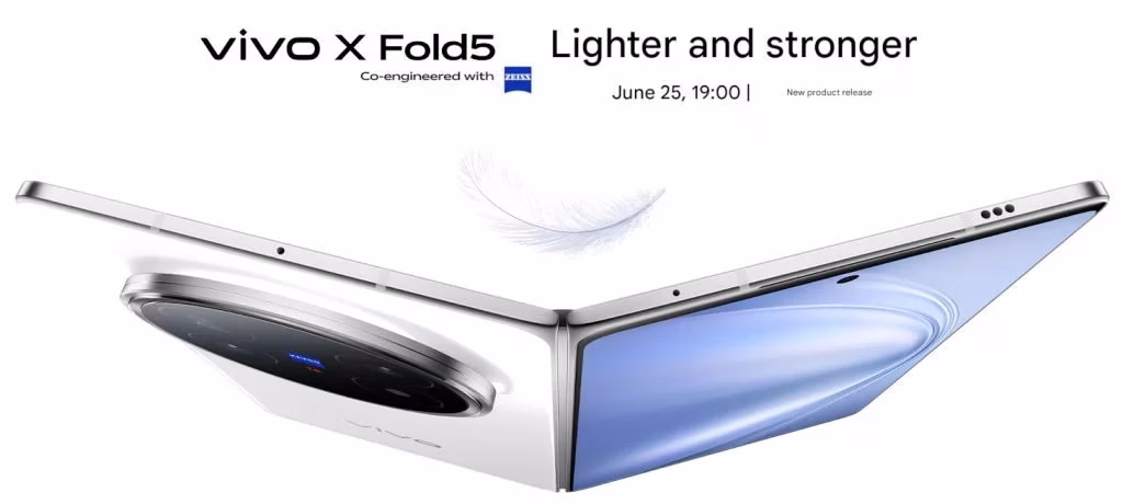 Vivo X Fold 5 to be unveiled June 25, 1 vivo x fold 5 launch date