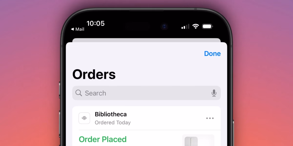 Apple has updated Wallet - now it searches for orders in Mail 1 wallet order tracking.jpg