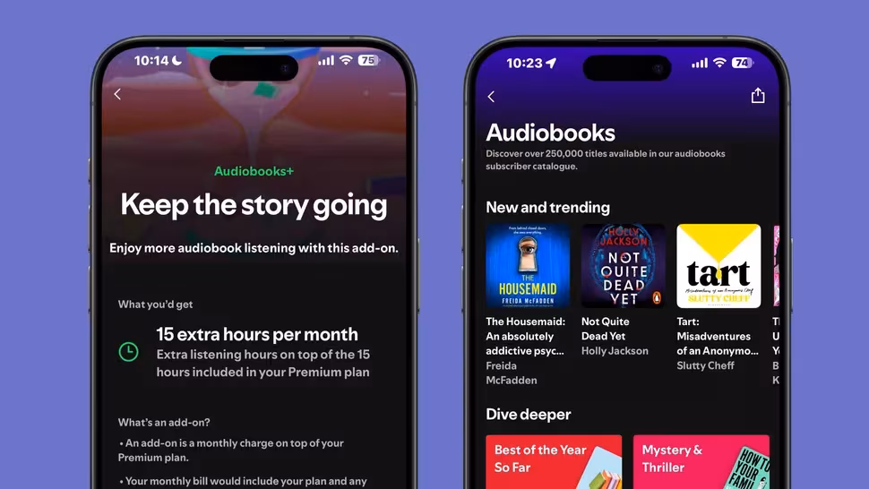 Spotify expands audiobook access for Premium subscribers