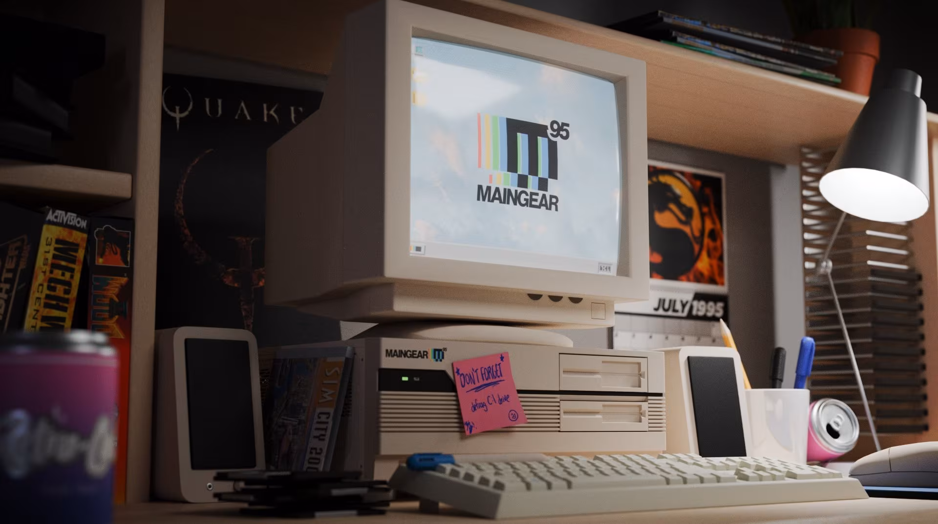 Maingear announced a computer from the 90s Retro95 with modern hardware