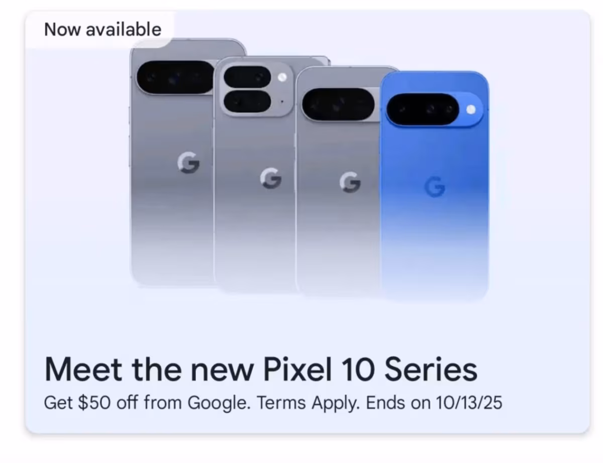 Google accidentally reveals the entire Pixel 10 lineup before unveiling 3 pixel play store banner 1