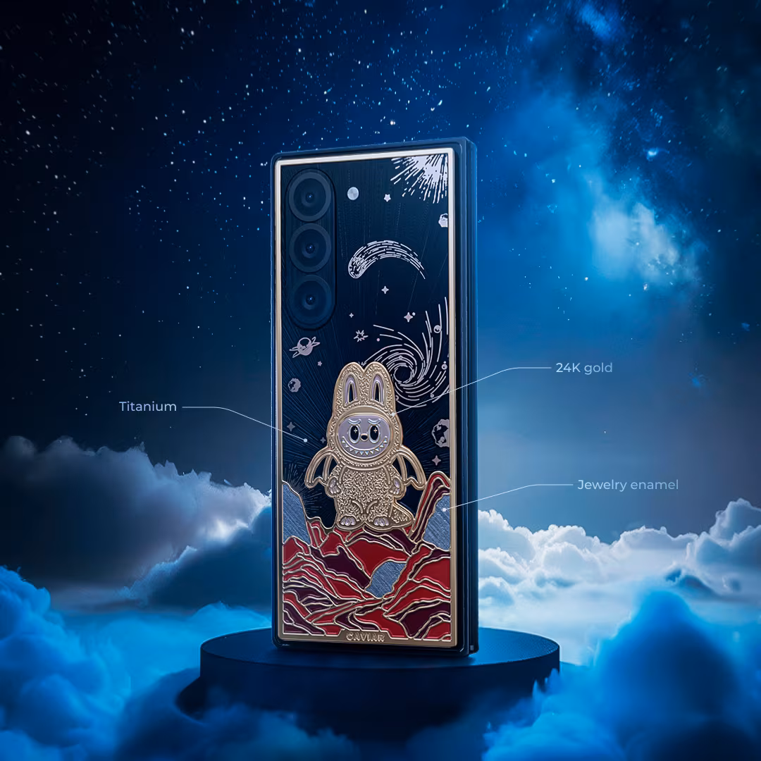 Caviar's limited edition Galaxy Z Fold7 and Z Flip7 with Labubu 3 has been released z fold 2
