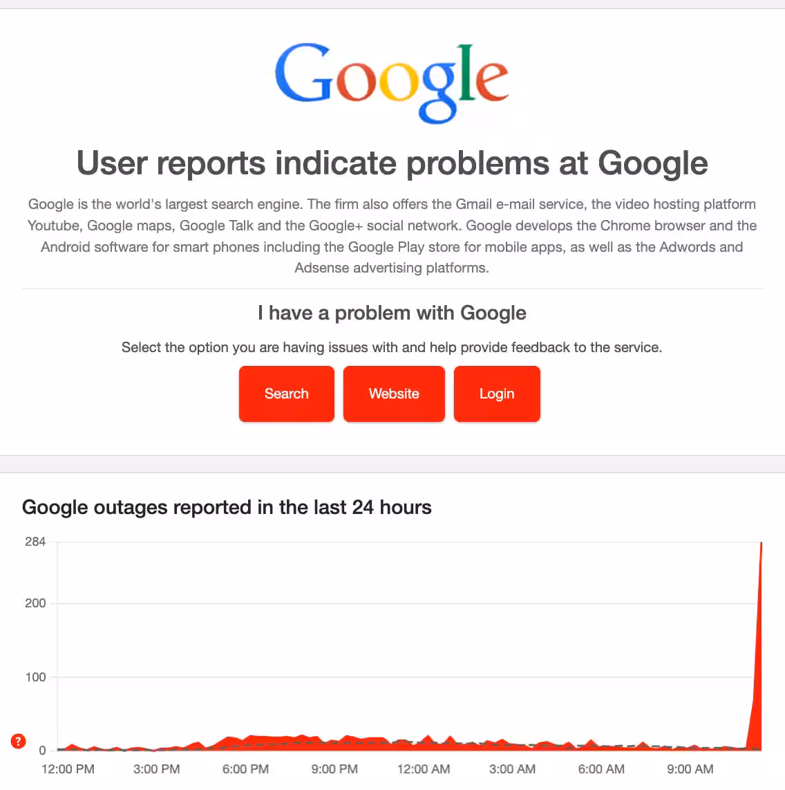 Google's global outage on September 4, 2025: services down worldwide 4 2025 09 04 11.47.46