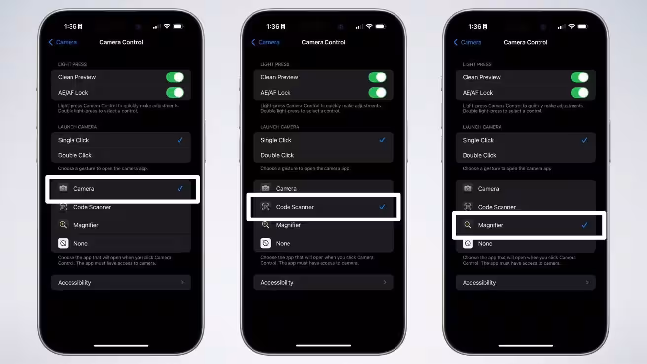 62051 128528 camera control button settings