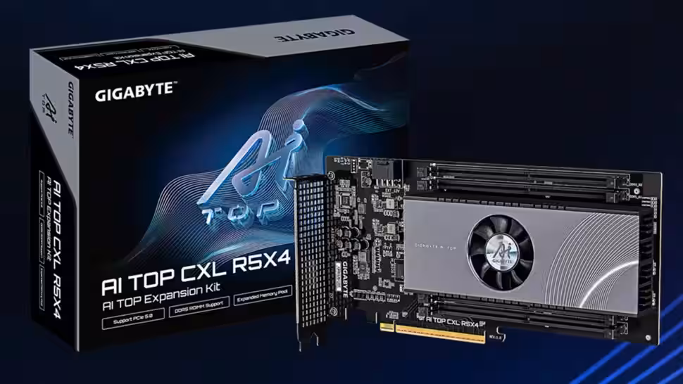 Gigabyte has released the PCIe AI Top CXL R5X4 adapter for workstation memory expansion