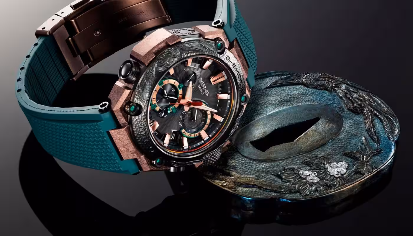Casio prepares limited edition G-SHOCK MRG-B2000KT-3A watch in samurai style 5 mrg b2000kt 3a yaponskoe remeslo 1