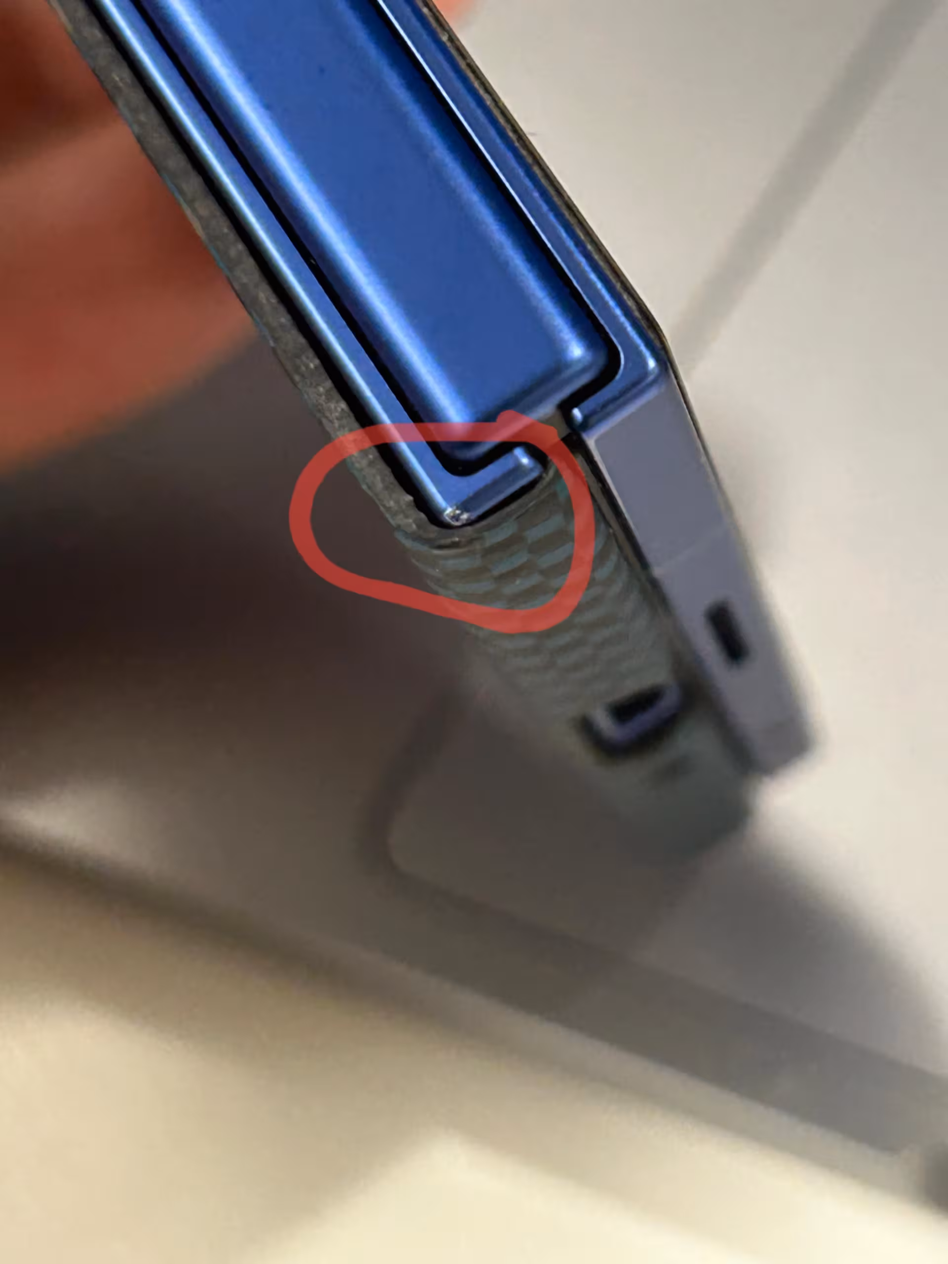 Samsung Galaxy Z Fold 7 has peeling paint on case 5 paint started peeling off z fold 7 v0 vrcvi9wjxqjf1.jpeg scaled