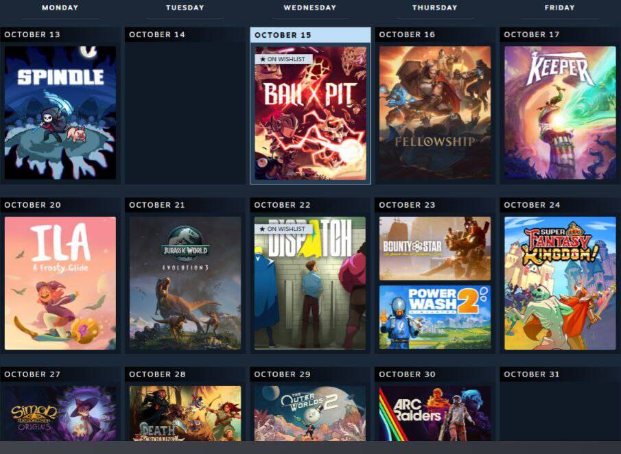Valve unveiled a personalized game release calendar Valve unveiled a personalized game release calendar