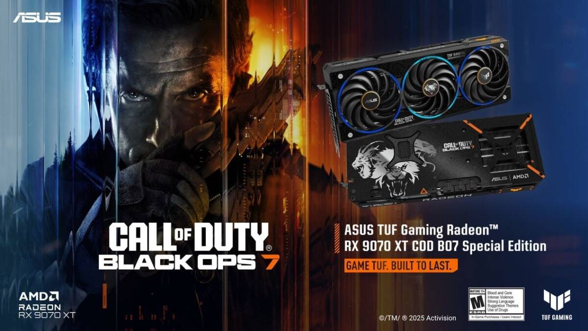 Asus has unveiled a limited edition TUF Radeon RX 9070 XT graphics card in the style of Call of Duty: Black Ops 7 Asus has unveiled a limited edition TUF Radeon RX 9070 XT graphics card in the style of Call of Duty: Black Ops 7