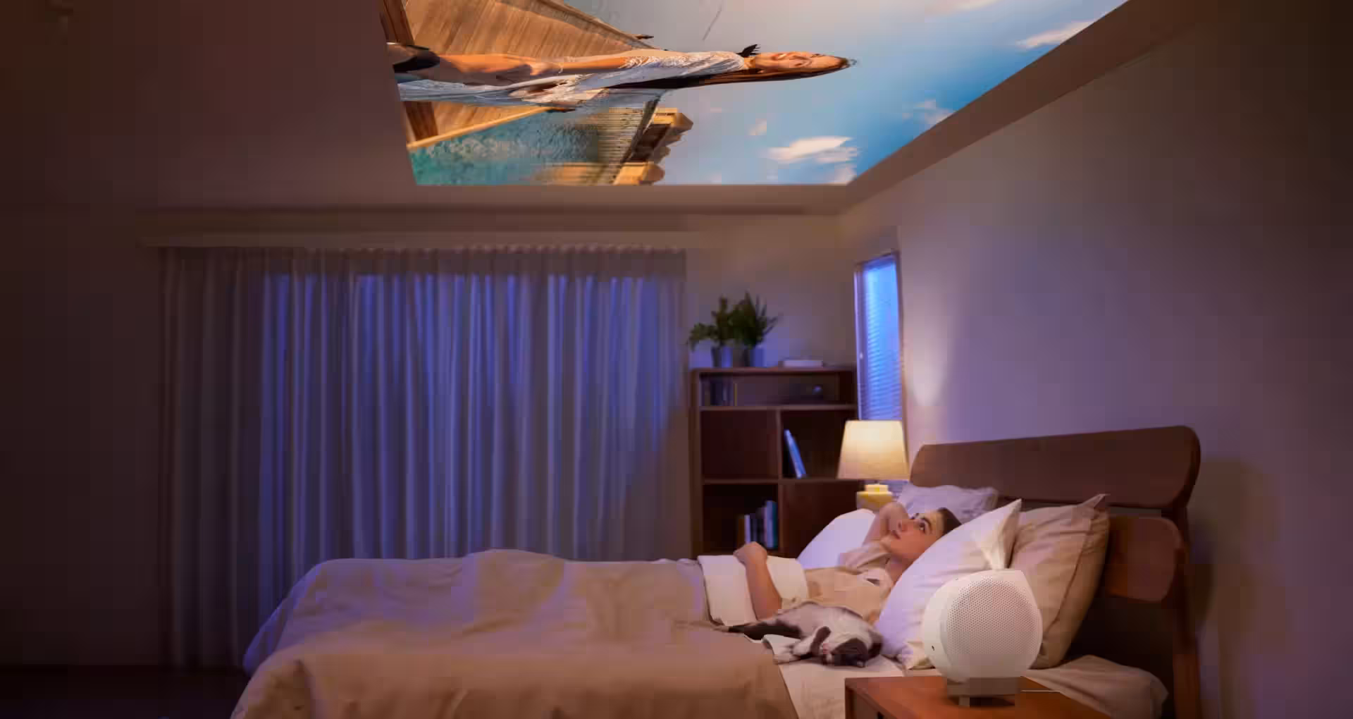 BenQ unveils GV32 - compact ceiling projector with Google TV and Netflix 4 support benq gv32 portable ceiling projector 1 1920x1020 1