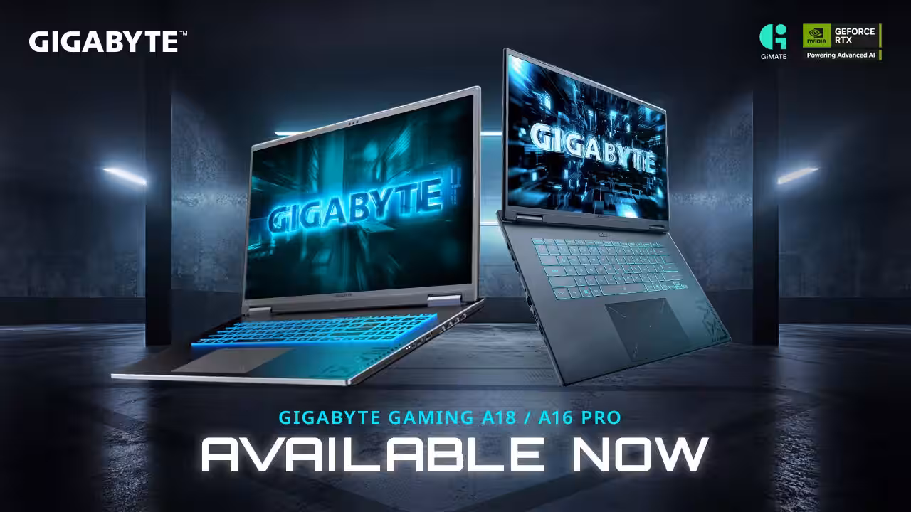 Gigabyte has unveiled new Gaming A16 Pro and A18 gaming laptops with AI assistant and RTX 5080 graphics cards