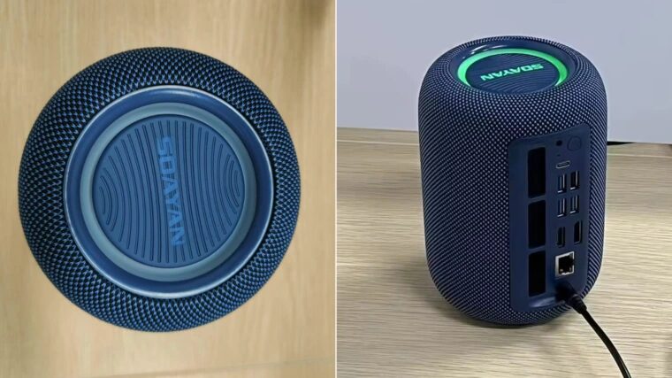 EX1/EXR1 mini-PC with Apple HomePod speaker design released