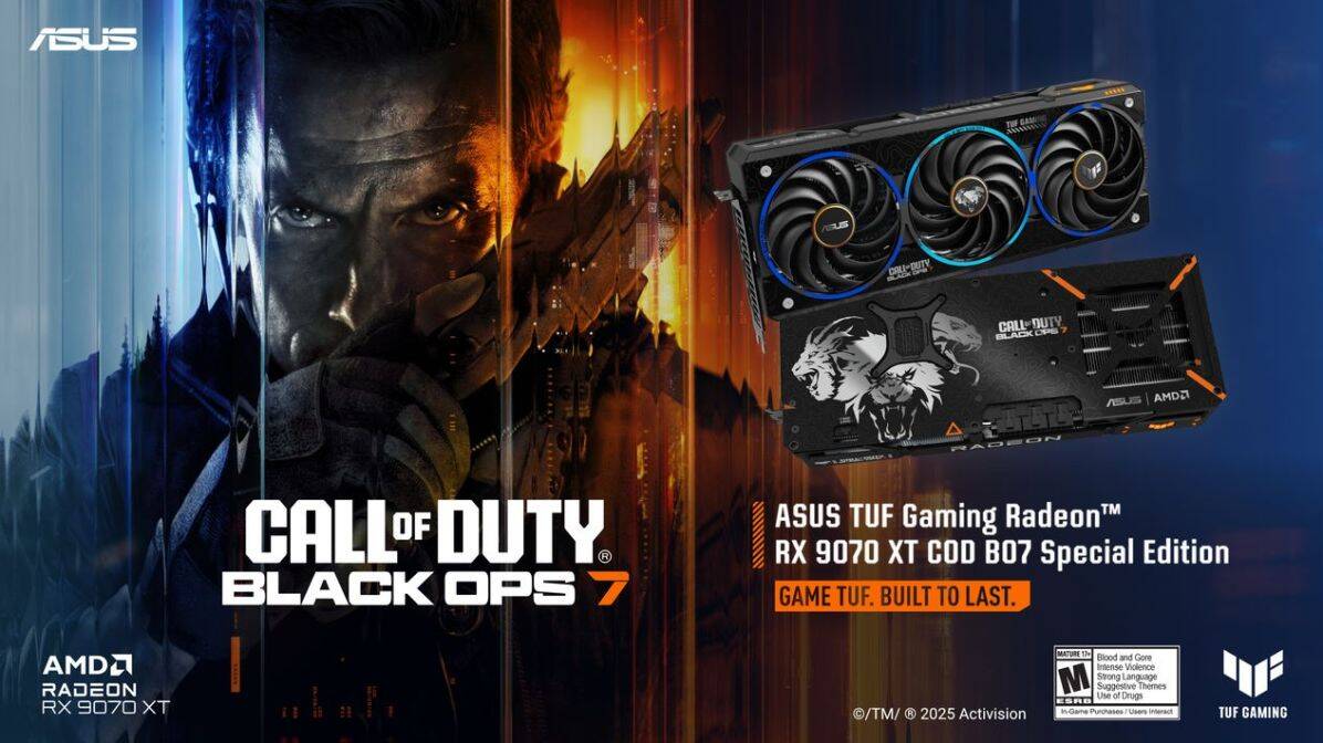 ASUS unveils limited edition Radeon RX 9070 XT Call Of Duty: Black Ops 7 ASUS unveils limited edition Radeon RX 9070 XT Call Of Duty: Black Ops 7