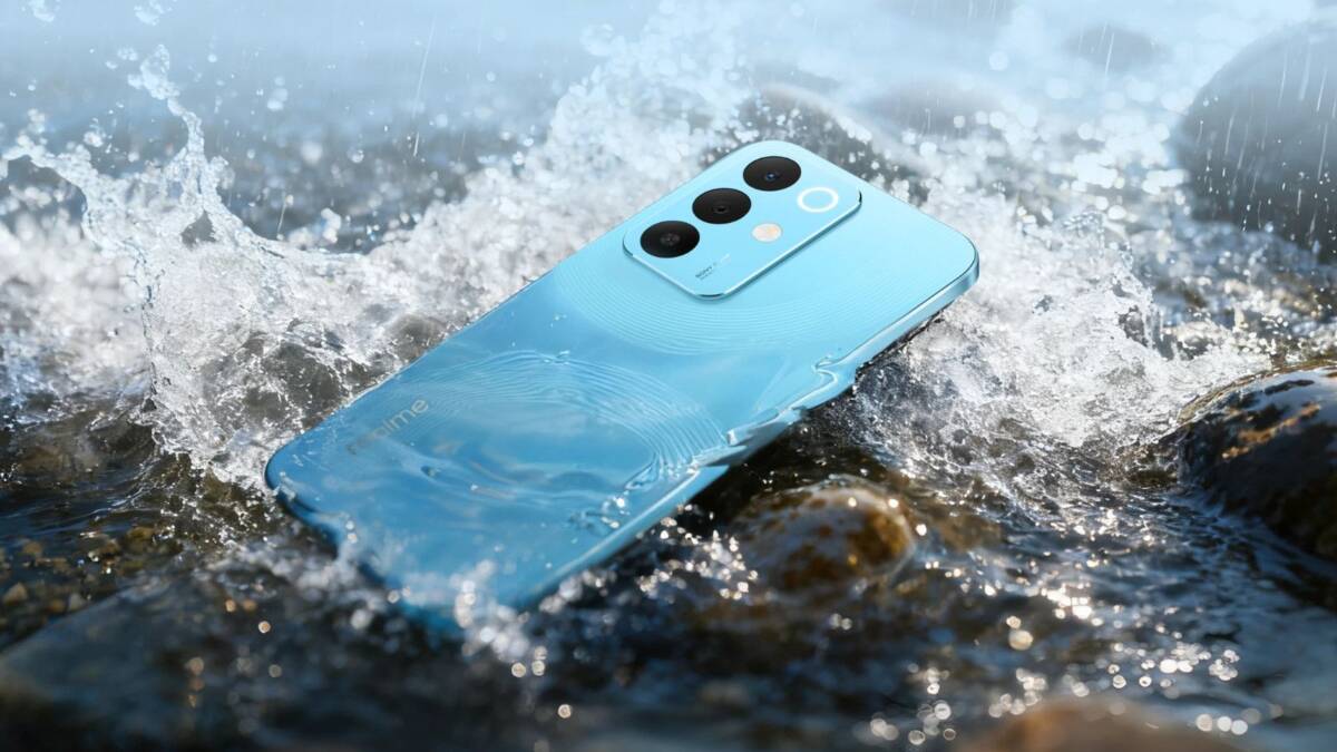 realme 15x 5g blue color option back panel
